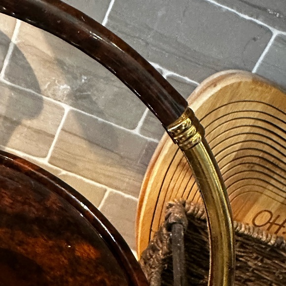 Vintage Brown & Gold Ice Bucket 8.25” x 8.25” x 9.25” - Picture 12 of 16